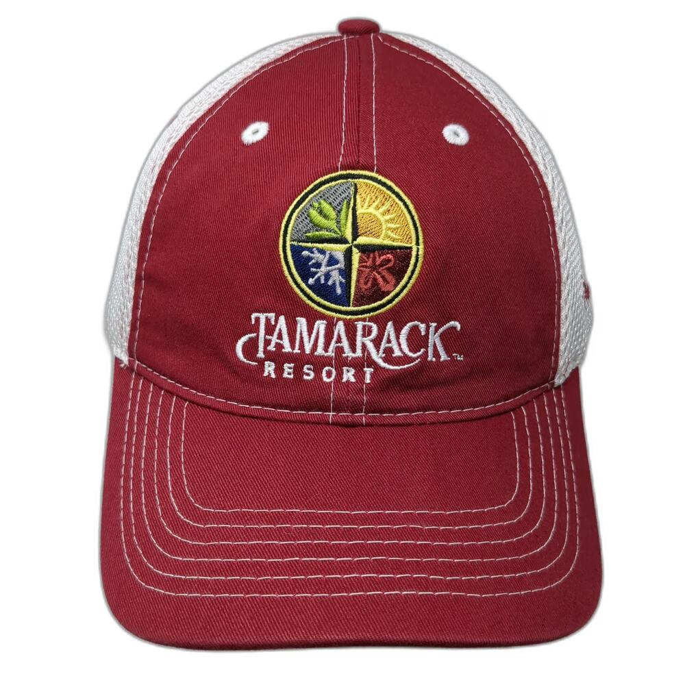 Legendary Baseball Cap Red White One Size Tamarack Resort Osprey Meadows Hat